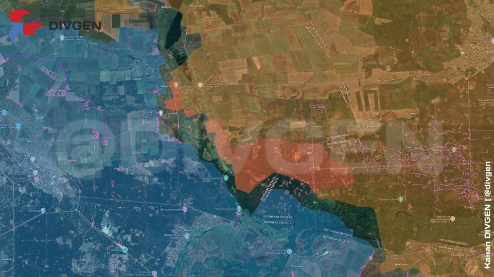 ВС РФ продвинулась в Заречном (Кировск) и южнее Торского в направлении Ямполя, — пишет Divgen