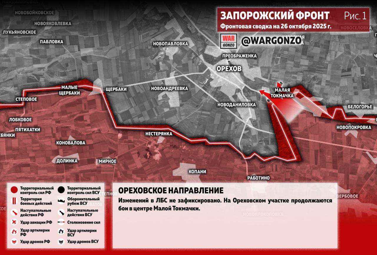 WarGonzo: Фронтовая сводка на утро 26.10.25