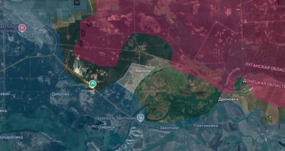 Российские войска продолжают наступление на Краснолиманском направлении