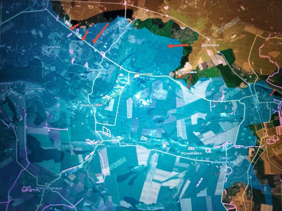 Юрий Котенок: Северское направление. Подразделения ГрВ "Юг" прорвали внешний контур обороны Северска с юго-востока и продолжают наступление в городской черте