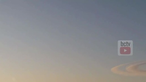 Инверсионный след от ракеты сегодня над Винницей