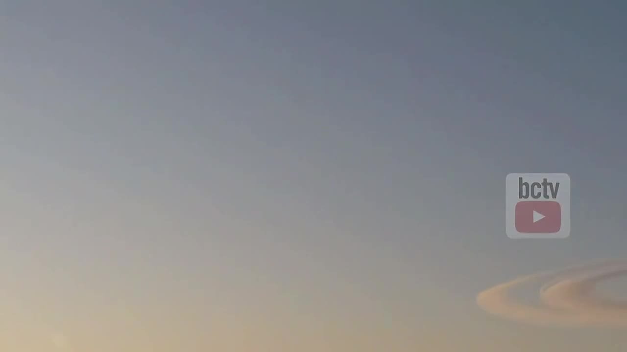 Инверсионный след от ракеты сегодня над Винницей