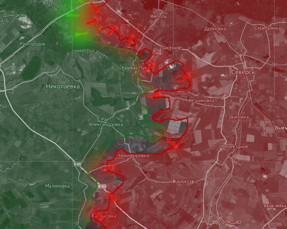 «На Славянском направлении российские подразделения продолжают наступать и продвигаются к западу от Калеников
