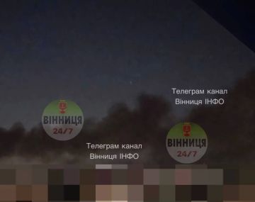 В Виннице мощный пожар после прилетов